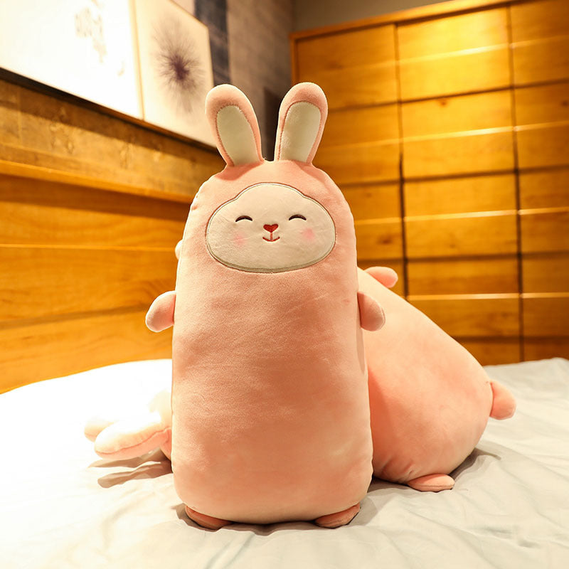 Cherry Blossom Pink Rabbit Plush Pillow