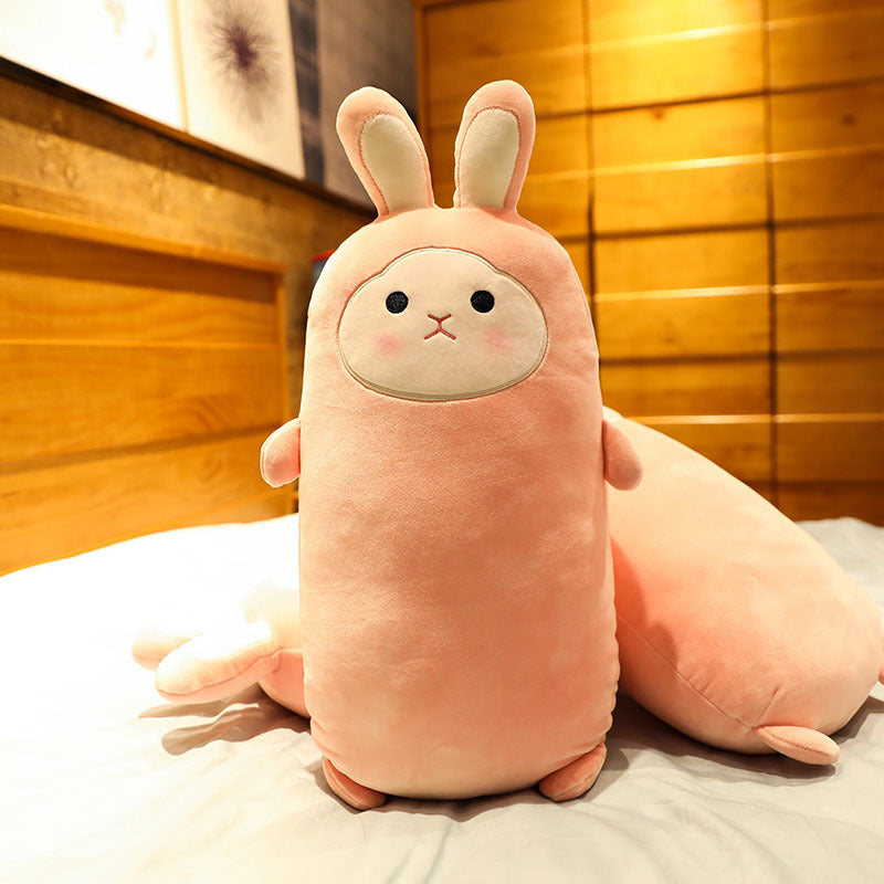 Cherry Blossom Pink Rabbit Plush Pillow