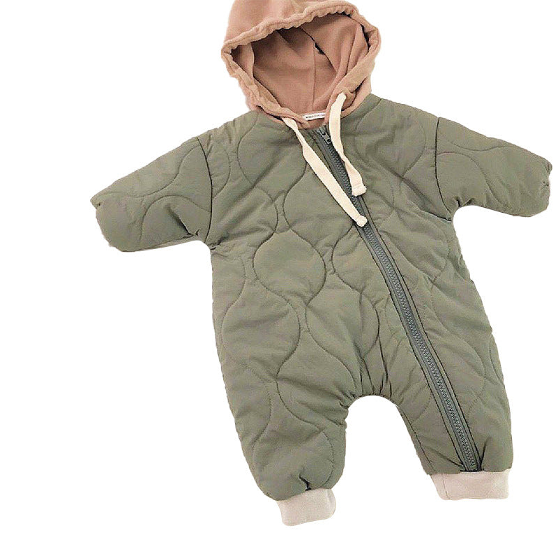 Baby Padded Quilted Jumpsuit.