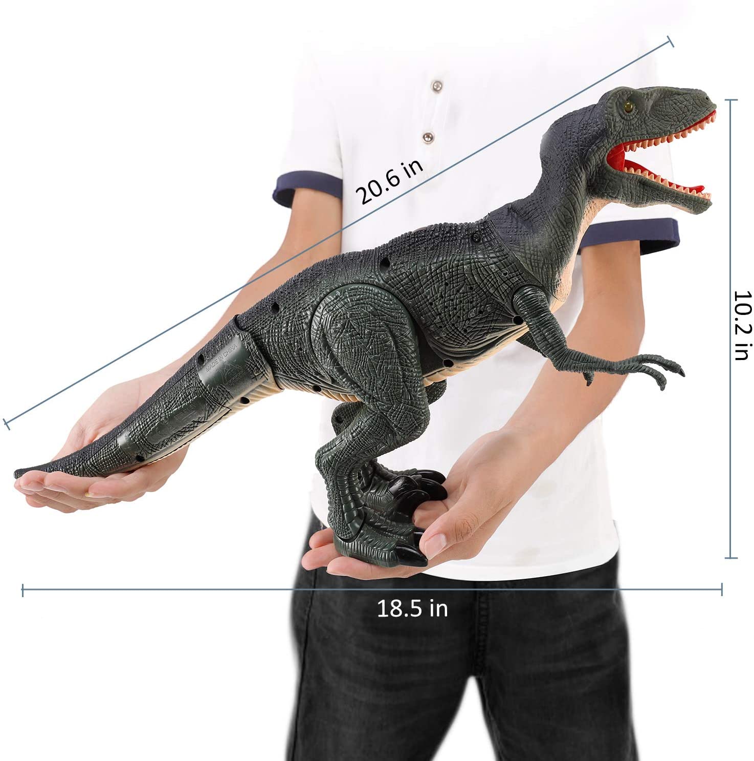 Remote Control Walking Velociraptor Dinosaur Toy