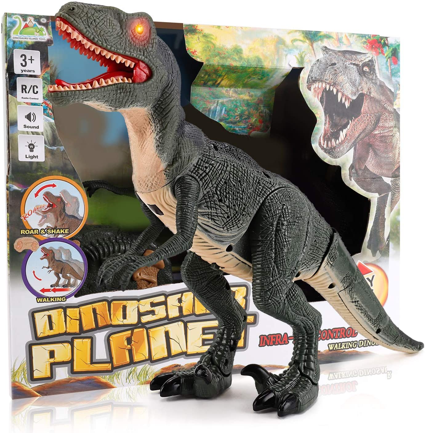 Remote Control Walking Velociraptor Dinosaur Toy